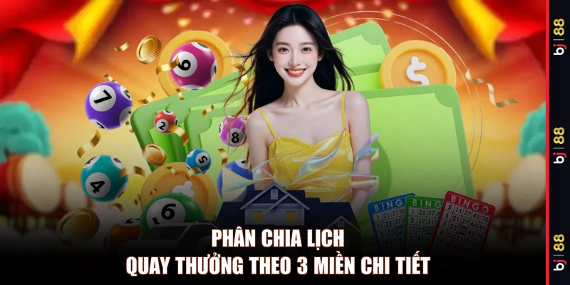 Phân chia lịch quay thưởng theo 3 miền chi tiết